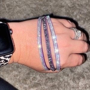 Purple wrap bracelet